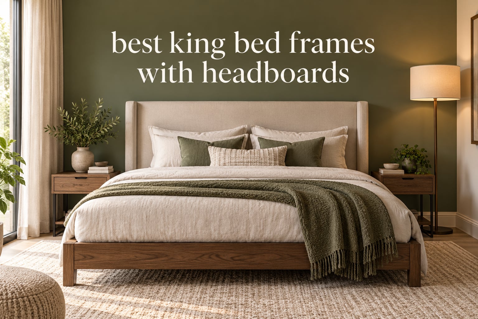 best king bed frames with headboards