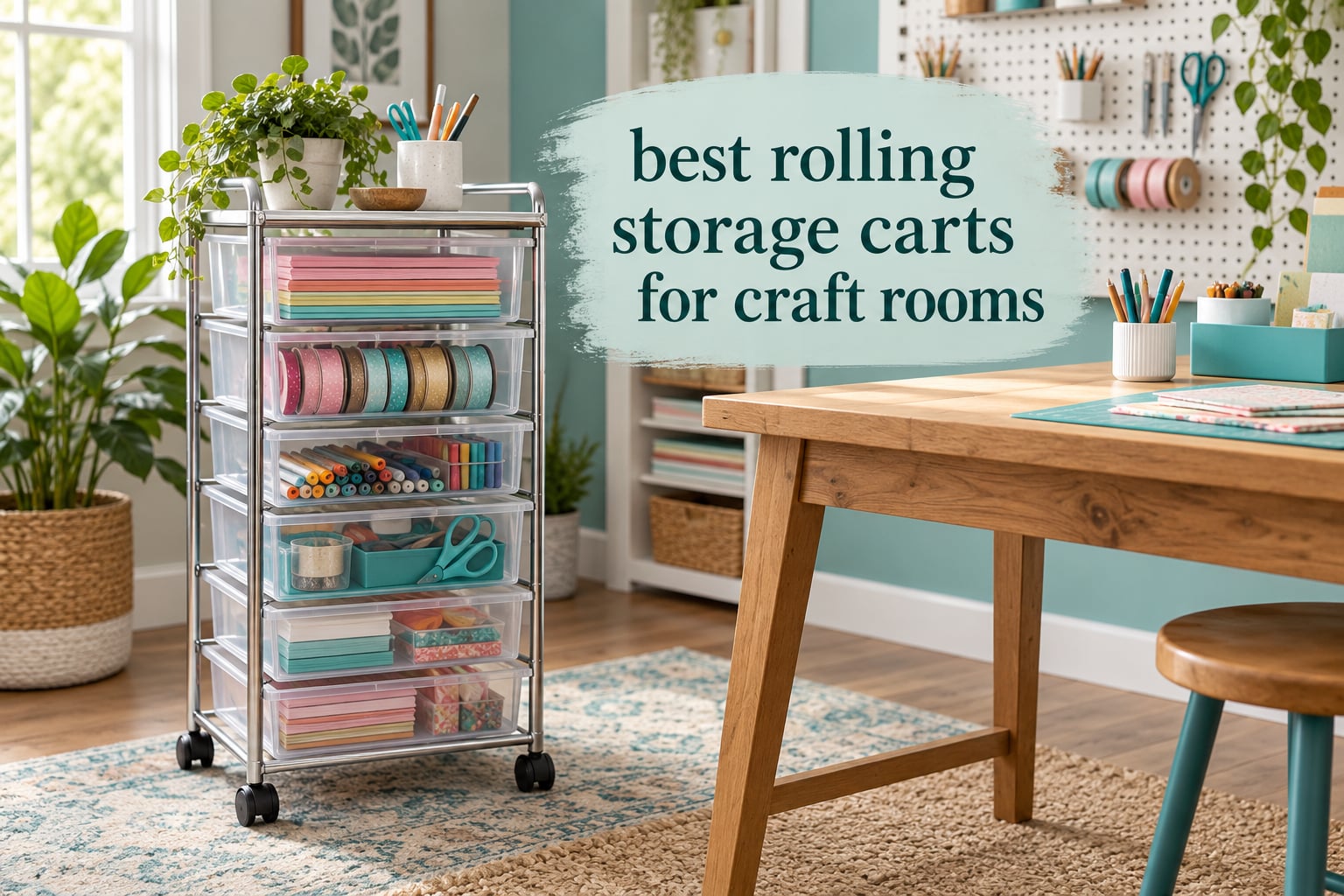 best rolling storage carts for craft rooms