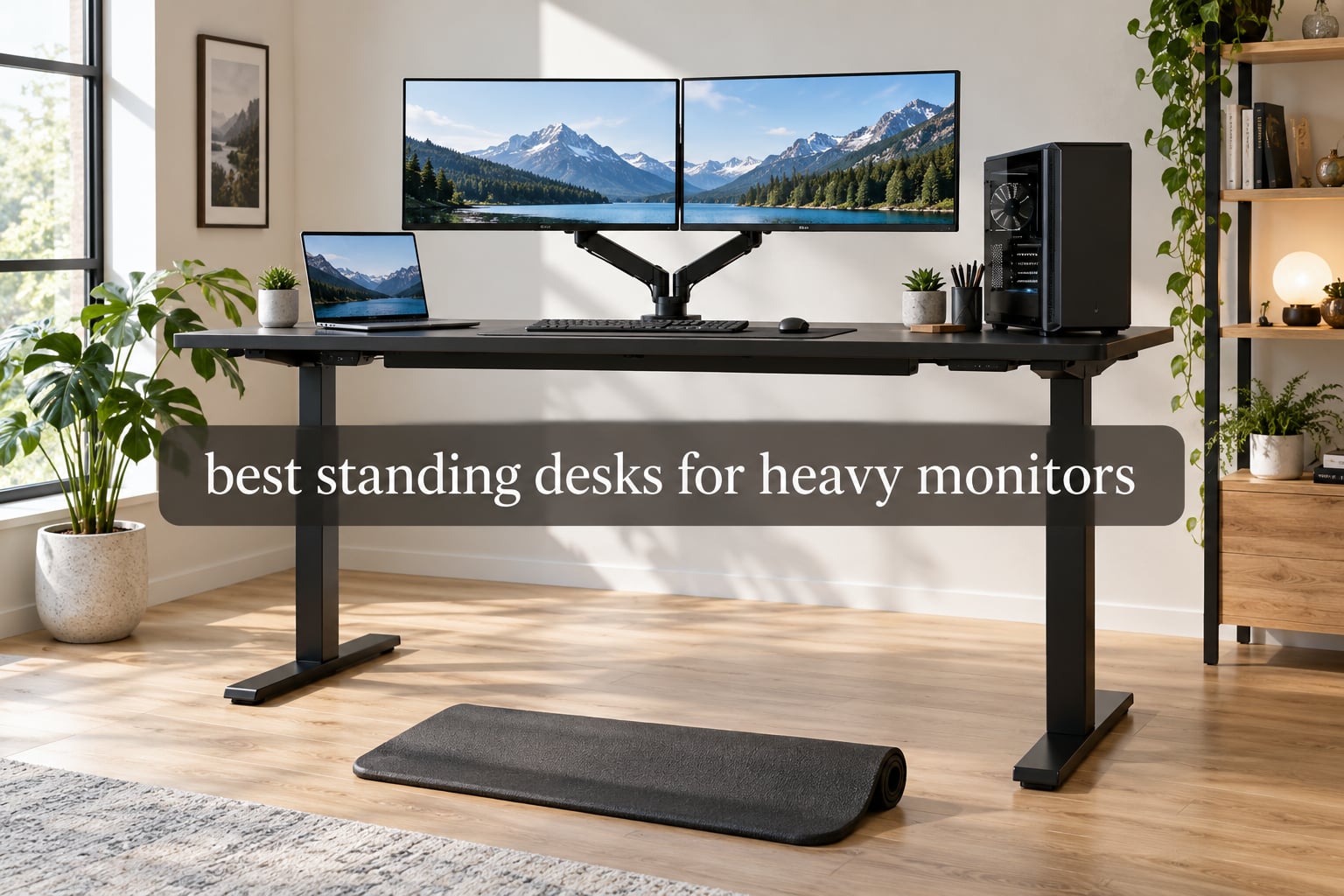 best standing desks for heavy monitors