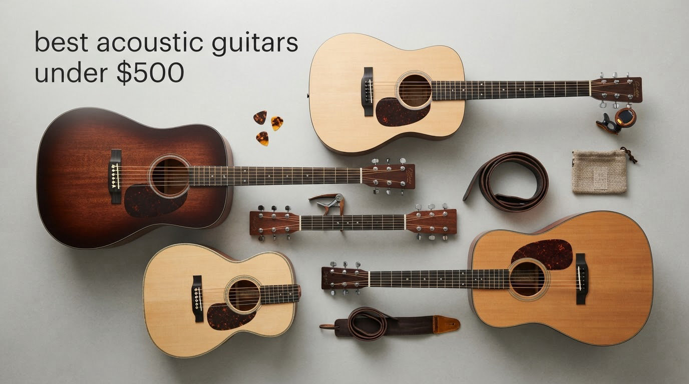 best acoustic guitars under $500