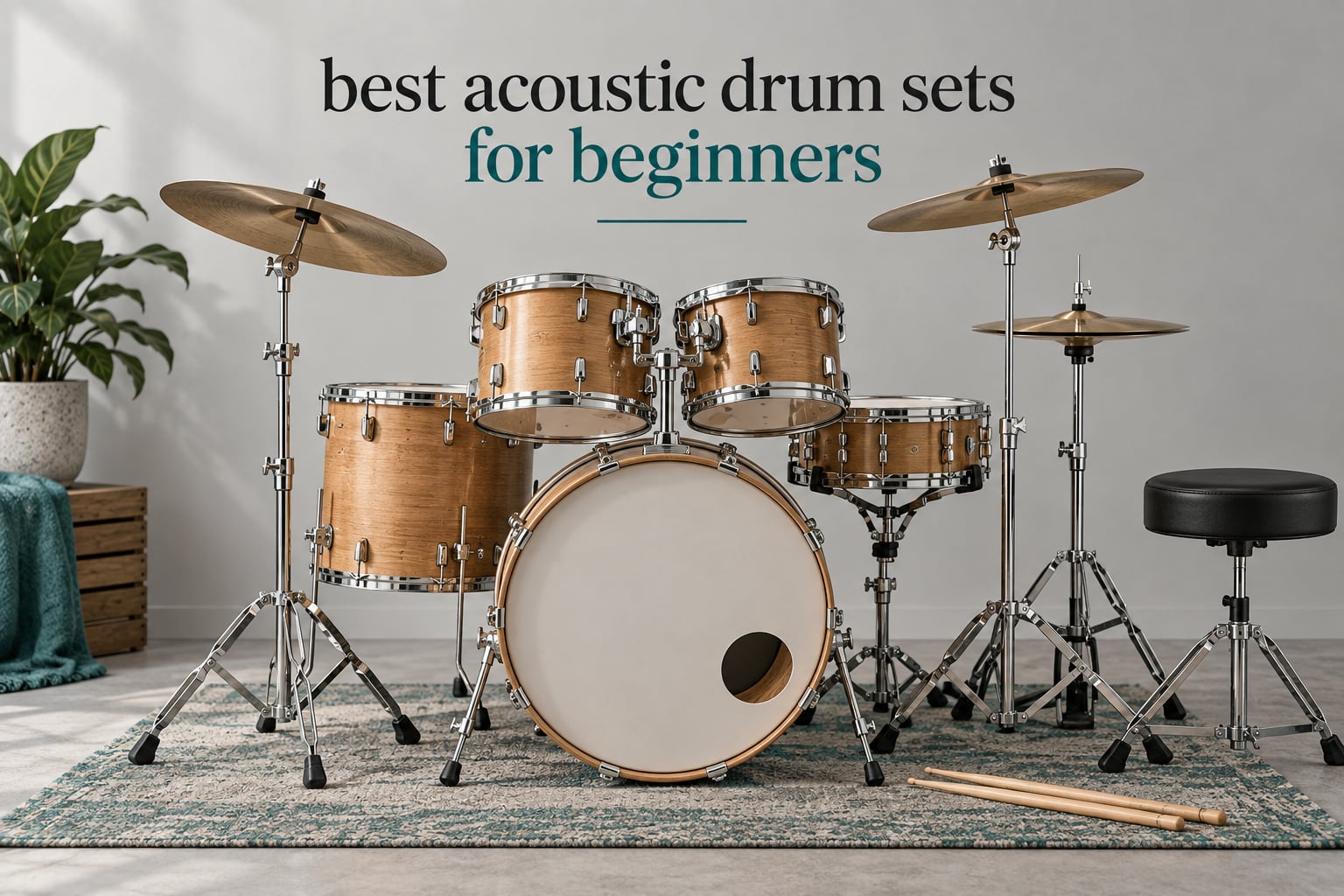 best acoustic drum sets for beginners